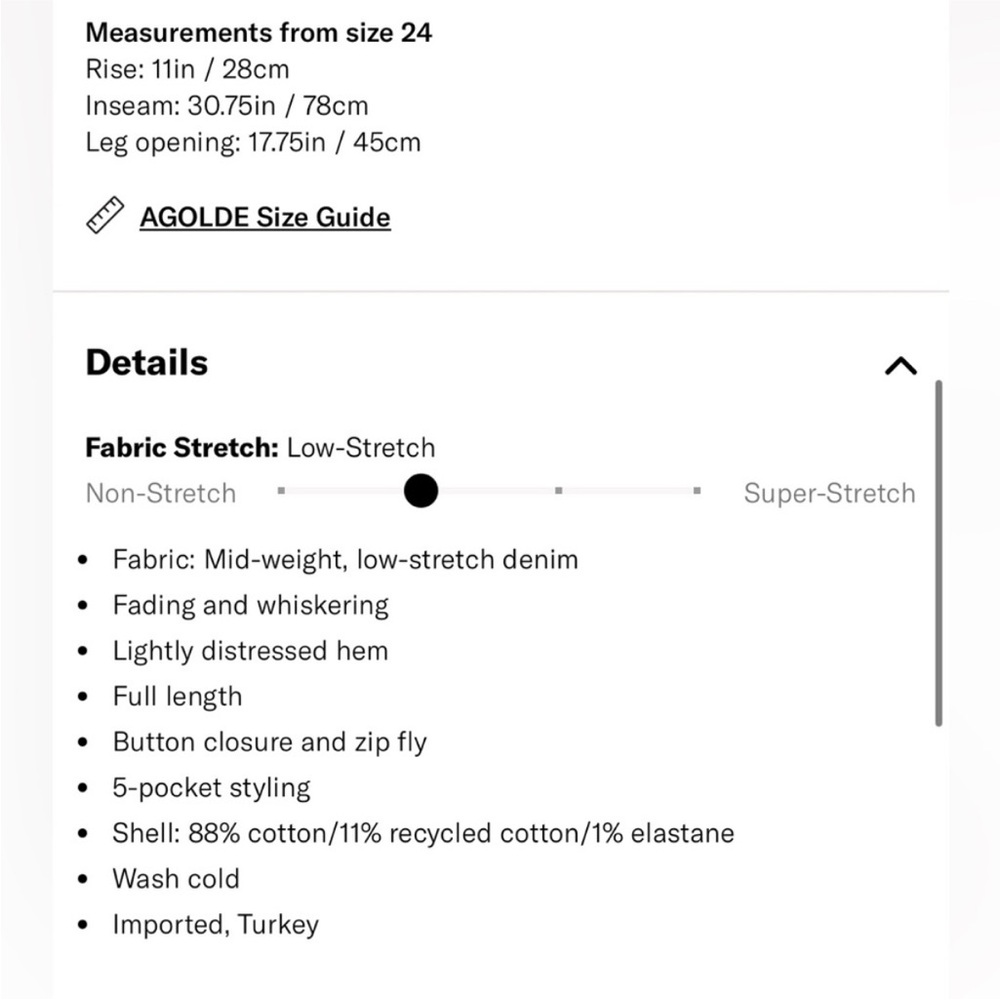 NEW AGOLDE HARPER JEANS - Picture 7 of 7